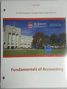 Fundamentals of Accounting ACC 2320 - St. John's University ** SEALED ** - Picture 1 of 3