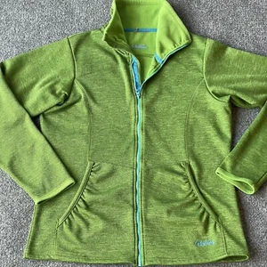 Cabelas Jacket Womens Extra Large Green Fleece Lined Soft Shell Full Zip - Picture 1 of 12