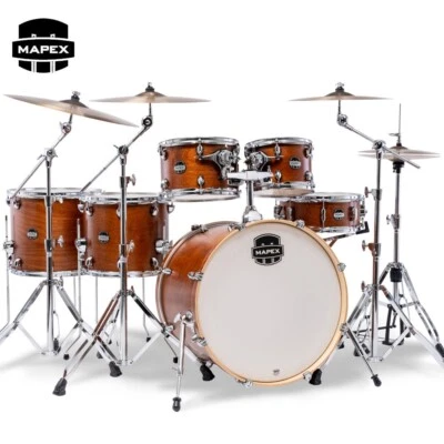 Paquete de carcasa de batería Mapex Mars Maple 6 piezas 22" Studioease Cortado satinado MM628SFUWM Foto 1 de 3