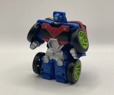 Playskool Heroes Transformers Rescue Bots Flip Racers Optimus Prime Kids Toy - Image 1 of 4