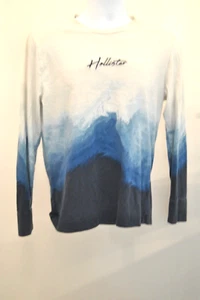 Men's Shirt by Hollister Size M Blue and White  in Color - Picture 1 of 24