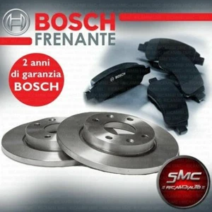 Kit dischi freno e pastiglie Fiat Punto evo 1.2 1.4 0.9 benzina anteriori bosch - Foto 1 di 3