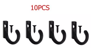 10Pcs Blacks Small Hooks For Home & Garden - Picture 1 of 9