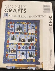 NEW MCCALLS 2443 AMERICAN TRADITIONS CHRISTMAS QUILT  PILLOW STOCKING PATTERN - Picture 1 of 2