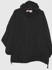 Obermeyer Vintage Jacket Women 16 Gstaad Black Lined Hooded Ski/Snowboarding - Picture 1 of 10
