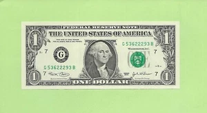 2003 ..UNCIRC $1 G 5362 2293 B .... 2003 $1 G-B NICE NOTE FRN - Picture 1 of 2