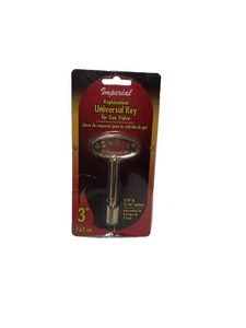Imperial Universal Flammenkamin Messing 3"" Gasstämme Ventilschlüssel 1/4"" 5/16"" Stamm - Bild 1 von 5