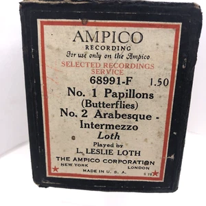 Rollo de piano 68991-F Papillons Mariposas Arabesco Intermezzo Ampico Leslie Loth - Imagen 1 de 11