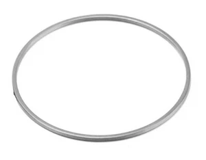 Lot of 16 STAINLESS STEEL HOOP RINGS 40mm CIRCLE DIY Jewelry Findings NEW - Picture 1 of 1