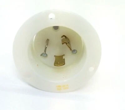 HBL2315 20A 125V 2-Pole 3-Wire Grounding, L5-20P, Screw Terminal, White - Image 1 of 2