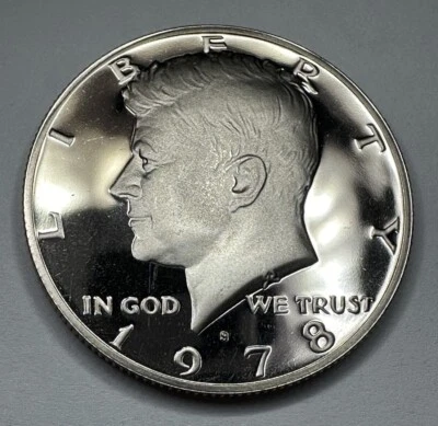 1978-S Kennedy Half Dollar PROOF 50cent Piece Coin from US Mint Proof Set - Image 1 of 4
