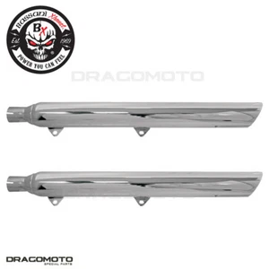 Harley FLSS 1800 ABS Softail Slim S 2016-2017 escape Bassani cromo 31117B - Imagen 1 de 4
