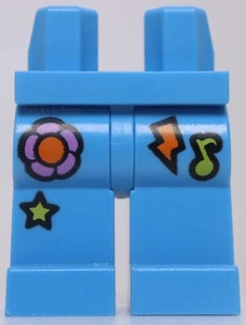 Lego Medium Blue Street Musician Hips and Legs Flowers Bolt Music  Music Note - Picture 1 of 1