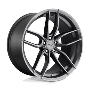 4 New 18X8 Niche Vosso Matte Anthracite 5x120 M204188021+40 - Picture 1 of 8