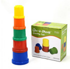 Hot 5pcs Stacking Cups Baby Toddler Colourful Building Blocks Nesting Sorting