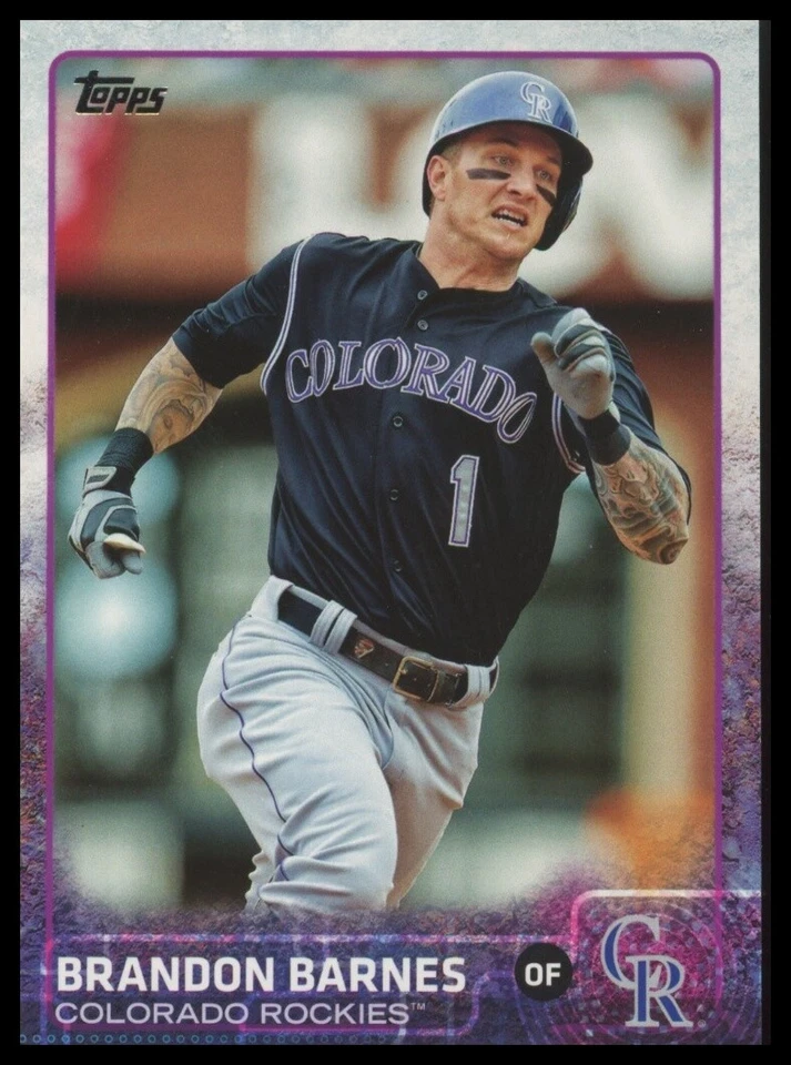 2015 Topps #492 Brandon Barnes Colorado Rockies - Image 1 of 1