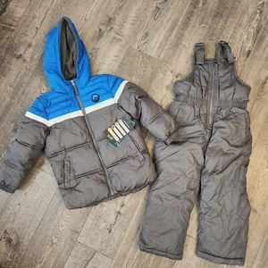 iXtreme Boys' Snowsuit 2 Pcs Heavyweight Insulated Ski Jacket & Snow Bib Size 4 - Picture 1 of 14