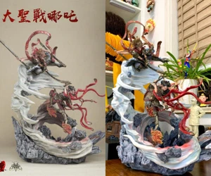 高彦哲 Studio Journey To The West Sun Wukong Battle Nezha Statue Limited Model New - Picture 1 of 17
