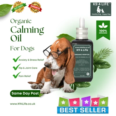 K94LIFE Super Fast High Strength Hemp Oil 60,000mg Dogs Calming & Cat Anxiety Relief UK