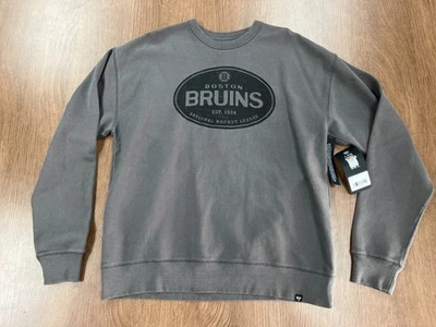BOSTON BRUINS 47 BREAKING TRAIL RAVINE CREWNECK SWEATSHIRT REVERSE WEAVE M $100 - Image 1 of 4