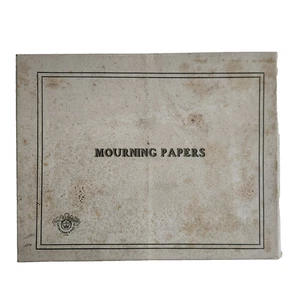 Antike Trauer Schreibwaren Box NUR Eaton Crane & Pike Co Pittsfield MA Tod - Bild 1 von 7