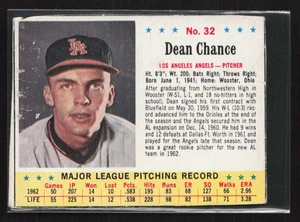 1963 Jell-O #32 Dean Chance - Taglio a mano - Set Break! Vedi scansioni - Foto 1 di 2