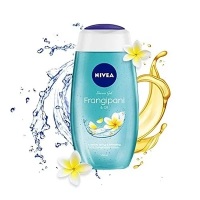 NIVEA Frangipani & Oil Body Wash 250 ml 🌸 Shower Gel Moist Soft Skin - Image 1 of 4