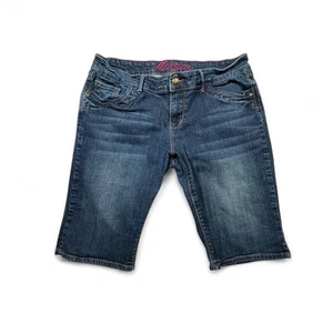 y2k Delia's Morgan Denim Shorts 13/14 Jeans 32" Waist Vintage - Picture 1 of 4