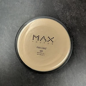 Max Factor Pan Cake Makeup 1.7 oz Natural No. 1 #121 New Old Stock - Picture 1 of 20