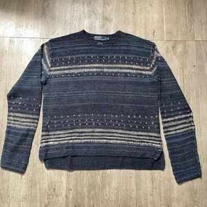 Raro 2013 Muestra Polo Ralph Lauren Lino Suéter Hombres Mediano Manga Larga De Colección - Imagen 1 de 7