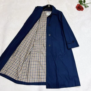 Aquascutum Cappotto donna lungo balconcino blu navy - Foto 1 di 9