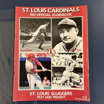 1987 St.Louis Cardinals Los Angeles Dodgers Team Official Scorebook MLB  - Image 1 of 4
