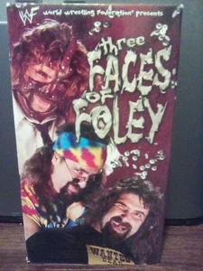 WWF 3 Faces Of Foley VHS - Picture 1 of 2