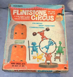 KOHNER   FLINTSTONE CIRCUS  228  HANNA BARBERA  1965  INCOMPLETE IN FAIR BOX - Picture 1 of 7