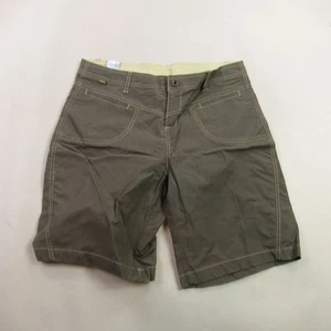 Kuhl pantaloncino donna 12 leggero outdoor tasche casual chino snap marrone - Foto 1 di 11