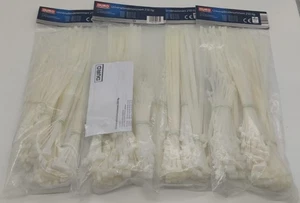 1000 Stück Kabelbinder Sortiment Weiß Set 2,5mm, 4,6mm, 7,5mm - Bild 1 von 4