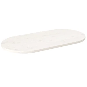 Tischplatte Holztischplatte Ersatztischplatte Schreibtischplatte Weiß vidaXL - Bild 1 von 8