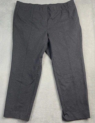 J Jill Pants Women 3X Gray Ponte Slim Leg Stretch Pull on Basic Office - Image 1 of 4