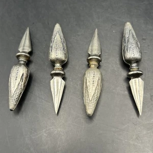 Vintage Set Of 4 Sterling Silver Corn On The Cob Design Holders OB - Picture 1 of 5