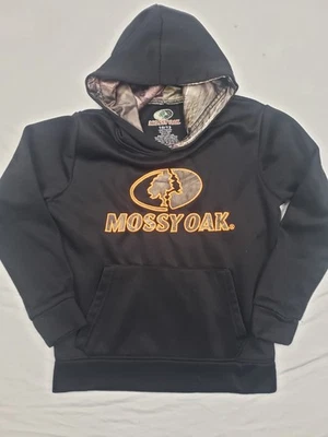 Mossy Oak Black Youth Size 10/12 Pull Over Hoodie - Image 1 of 4