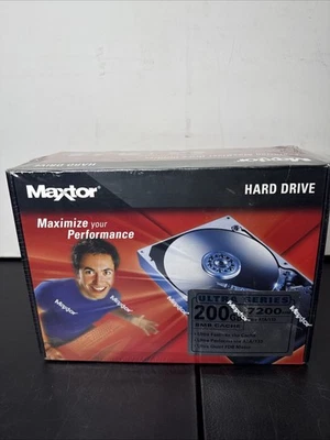 Maxtor Hard Drive Ultra Series 200GB 7200 RPM 8MB Cache ATA/133 NIB Sealed* - Image 1 of 4