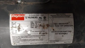 DAYTON .5 HP 1200 48YZ TEAO MODEL 4UX63G  Location I2 - Picture 1 of 3