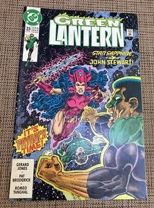 GREEN LANTERN STAR SAPPHIRE -VS- JOHN STEWART!#23 VINTAGE Apr 1992 DC Comics - Picture 1 of 4