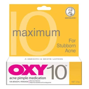 OXY 10 Maximum For Stubborn Acne Pimple Medication Treatment 25g ORIGINAL - Picture 1 of 4