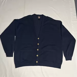 Maglione vintage J.C Penney uomo XL blu cardigan Olimpiadi USA bottoni davanti anni 90 - Foto 1 di 8