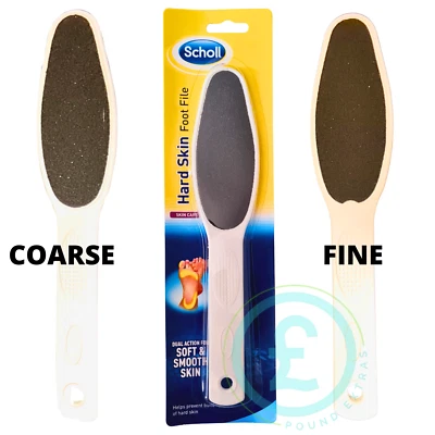 Foot File Scholl Foot Care Dual Action For Soft Smooth Feet - Easy Grip Handle
