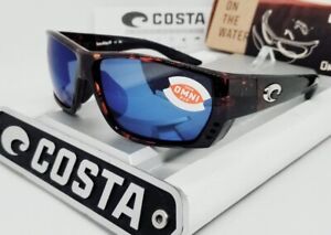 COSTA DEL MAR tortoise/blue mirror "TUNA ALLEY" POLARIZED 580P sunglasses NEW