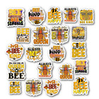 2 Sheets of Bee Stickers for Planner Laptop Tablet Phone Inspirational Stickers