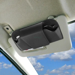 Car Sun Visor Eye glasses Box Case Clip Eye Sunglasses Storage Organizer Holder - Picture 1 of 17