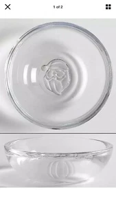 ORREFORS Cristal Transparente Dulce Santa Caramelo Snack Bowl Martti Rytkonen Suecia Nuevo - Imagen 1 de 8